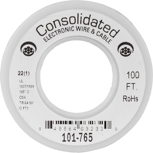 سلك ربط صلب أسود موحد 22 AWG بطول 100 قدم. in Saudi Arabia