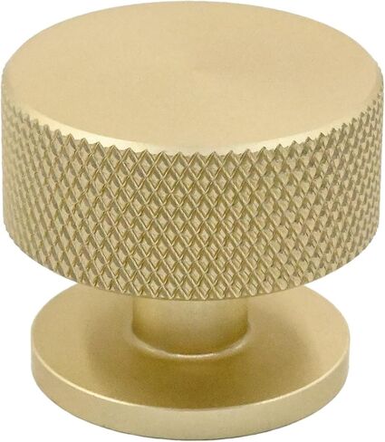 Alzassbg 10 Pack Matte Black Cabinet Knobs, 1.2 Inch Diameter Knurled Round Kitchen Knobs for Cabinets and Drawers AL6023MB in Saudi Arabia