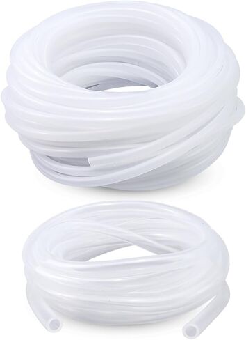 2Pcs 1/4" ID 100 FT+ 30 FT Pump Suction/Discharge Tubing Fit for Sten-ner Pump Replace AK4010W Suction Discharge Hose, Silicone Clear Tubing for Home Brewing and Water Delivery in Saudi Arabia
