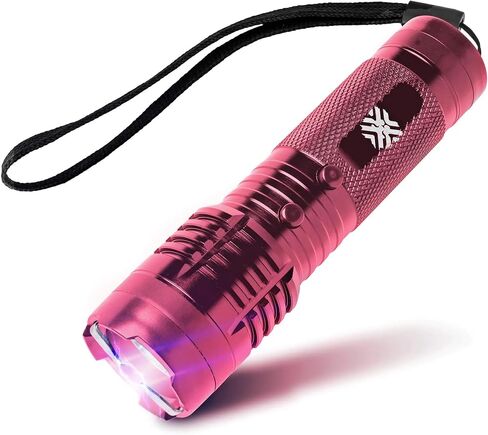 Shockwave Mini Tactical Flashlight | Ultra-Compact, Palm-Sized Design | 15,000 Volts & 2 Amps to Deter Attackers | 200-Lumen Flashlight | No License Needed | Free Holster | Rechargeable in Saudi Arabia