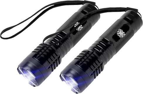 Shockwave Mini Tactical Flashlight | Ultra-Compact, Palm-Sized Design | 15,000 Volts & 2 Amps to Deter Attackers | 200-Lumen Flashlight | No License Needed | Free Holster | Rechargeable in Saudi Arabia