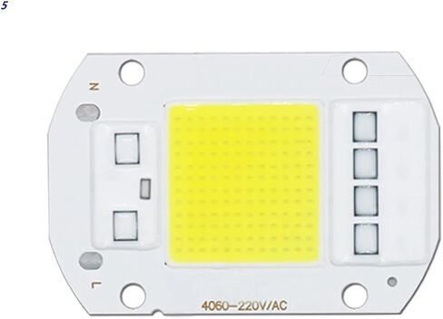 5pcs A Lot 50W AC220V LED COB Chip Engine Smart IC Chips for DIY LED Floodlight Spotlight Lamp Led Beads(White 6000-6500K) in Kuwait