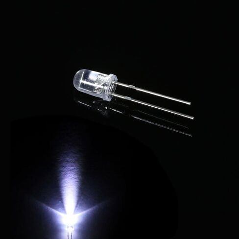 1000pcs Round Water Clear LED Light Emitting Diodes Kit Electronic Components for Experiments Various Applications in Kuwait