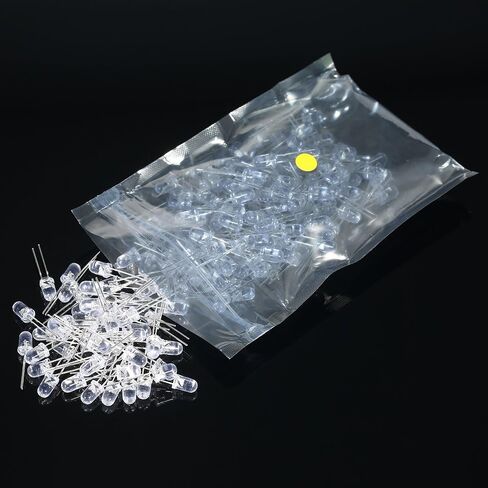 1000pcs Round Water Clear LED Light Emitting Diodes Kit Electronic Components for Experiments Various Applications in Kuwait