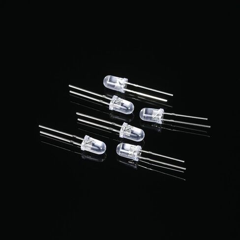 1000pcs Round Water Clear LED Light Emitting Diodes Kit Electronic Components for Experiments Various Applications in Kuwait