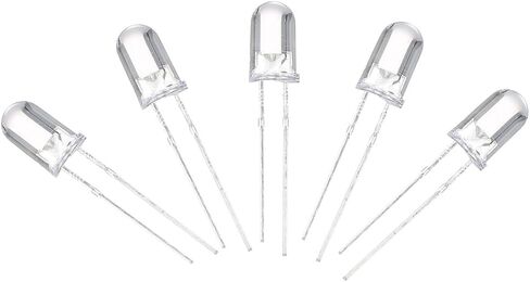 1000pcs Round Water Clear LED Light Emitting Diodes Kit Electronic Components for Experiments Various Applications in Kuwait