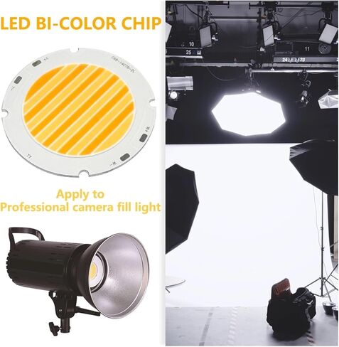 1pcs 100W CRI95 Warm/White Two-Color LED Beads COB Chips Light-Emitting Diode for LED Spotlight Projector Photography Fill Light DIY Led Beads in Kuwait
