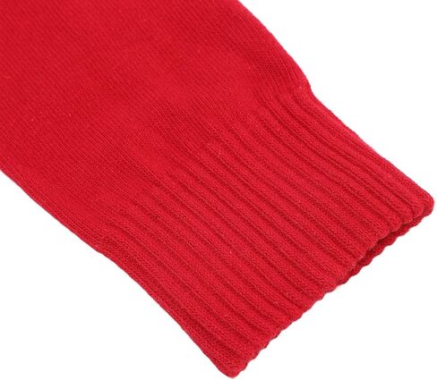 Dan&Dre Breathable Fence Socks, Thickened Stretchy Cotton Knee Socks for Training Game, Red, with Excellent Sweat Absorption Properties, Air Circulation (L) in Kuwait