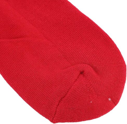 Dan&Dre Breathable Fence Socks, Thickened Stretchy Cotton Knee Socks for Training Game, Red, with Excellent Sweat Absorption Properties, Air Circulation (XS) in Kuwait