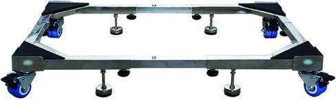 قاعدة جهاز قابلة للتعديل مع عجلات للغسالة والثلاجة والفريزر - رفع عالي التحمل 10.5 سم، عربة ترولي عالمية لسهولة الحركة in Kuwait