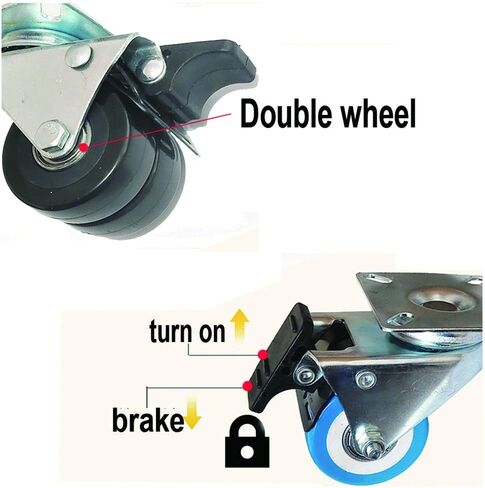 قاعدة جهاز قابلة للتعديل مع عجلات للغسالة والثلاجة والفريزر - رفع عالي التحمل 10.5 سم، عربة ترولي عالمية لسهولة الحركة in Kuwait