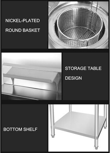 Stainless Steel Breading Table for Fried Chicken with Containers and Baskets - Ideal for Commercial Kitchen and Restaurant Use in Saudi Arabia
