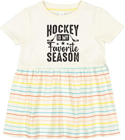 inktastic Hockey is My Favorite Season Infant Dress in Saudi Arabia