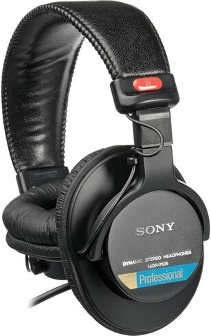 Sony MDR-7506 Professional Folding Headphones with Turnstile Desktop Headphone Stand in Kuwait