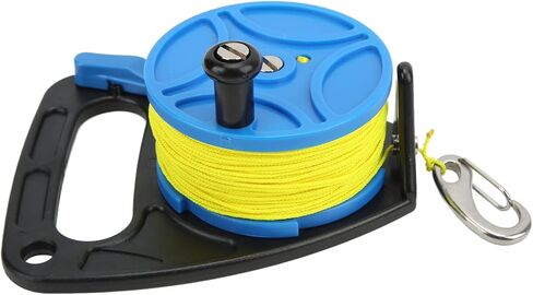 Demeras Kayak Anchor Rope Reel, Multi Purpose Proof Diving Reel 8 Strands Wire High Visibility for Cave Diving(Blue Wheel) in Saudi Arabia