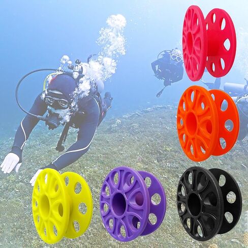Scubas Diving Dives Compacts Finger Spool Guide Line Reel Light Weight Water Sport Finger Reel Easy to Use in Saudi Arabia