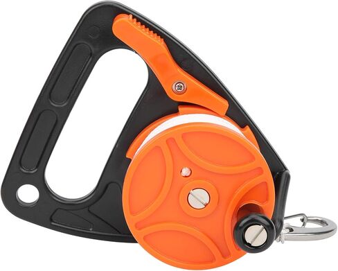 Diving Reel, Scuba Dive Reel with Thumb Stopper, Multi Purpose Lightweight Equipment Large Handle Retractable Line Finger Spool Stop Switch for Cave Wreck Exploration Kayaking in Saudi Arabia