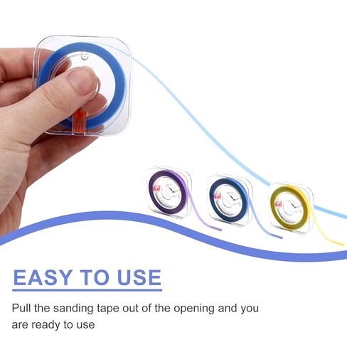 3pcs Dental Polishing Strip, Teeth Sanding Grinding Tool Tooth Polish Abrasive Supplies Kit for Chipped Teeth Sandpaper Clean Dental Floss File Finishing Professional & Home Use (Yellow, Blue, Purple) in Kuwait