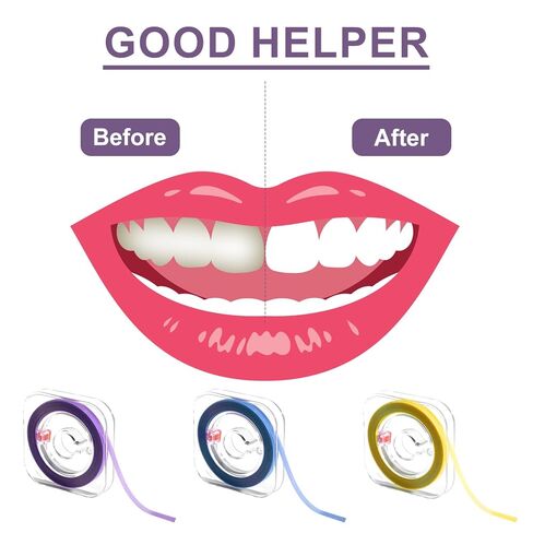 3pcs Dental Polishing Strip, Teeth Sanding Grinding Tool Tooth Polish Abrasive Supplies Kit for Chipped Teeth Sandpaper Clean Dental Floss File Finishing Professional & Home Use (Yellow, Blue, Purple) in Kuwait