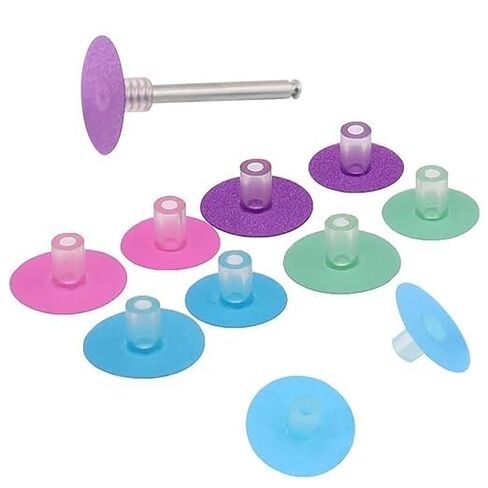 Dental Polishing Discs Professional Dentistry Disc Assorted Kit Material Tools Polish with Stem Mandrel Accessories Filling Finishing(40pcs) in Kuwait