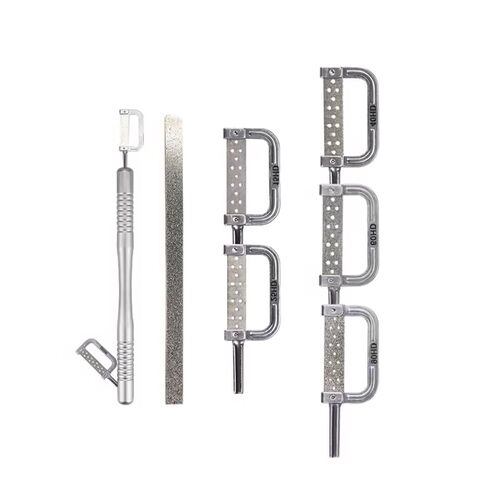 Dental Interproximal Enamel Reduction Handle IPR Strips Kit 15-90 HD Double Sided Strip + Handle in Kuwait