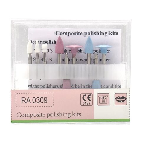 2PCS/Pack Dental Composite Polishing Kits RA0309 Light-Cured Resin Teeth Polishing Set in Kuwait