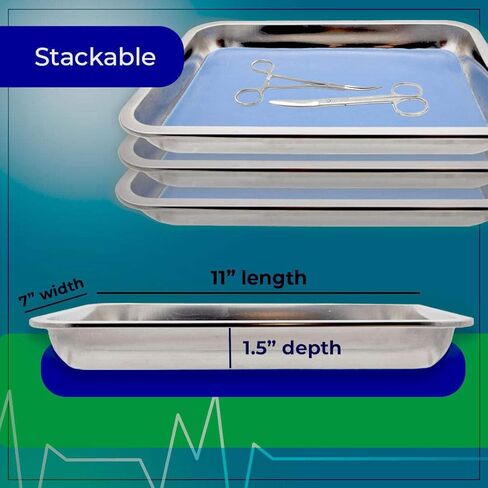 360-DS02-KT Dissection Kit with 11"x9"x2" Pan, Self-Healing Plastisol Pad, and Stainless Steel Tool Set – Complete for Biology Labs, Students, and Educational Use in Saudi Arabia