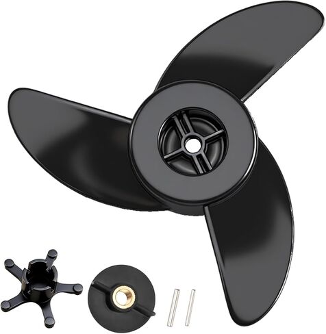 3-Blade Trolling Motor Propeller Compatible with Motorguide Machete III Trolling Motor - 3.5" Hub Small Boat Shallow-Water Replacement Drill Power Replace#: MGA089B in Kuwait