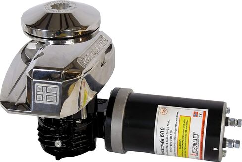 Vertical Windlass Barracuda 600 Model: B612, 1000 Watt, 12 Volt, 1/4" Chain Gypsy, 1/2" Rope. for Boats up to 30 feet. in Saudi Arabia
