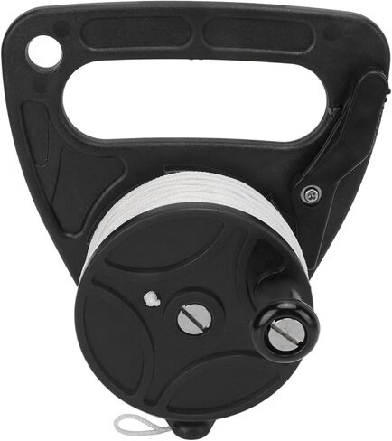 Scuba Dive Reel with Thumb Stopper,Scuba Dive Reel Kayak Anchor with 46m White Wire for Safety Underwater Diving Snorkeling in Kuwait