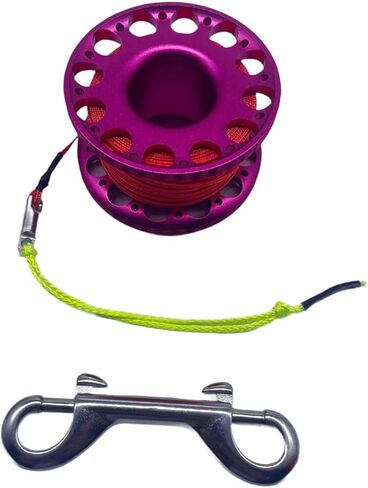 Scuba Diving Reel, Dive Spool Reel with 30M/100ft High Visibility Line, Scuba Spool Finger Reel for Underwater Activities in Saudi Arabia