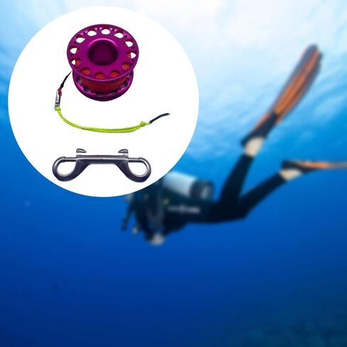 Scuba Diving Reel, Dive Spool Reel with 30M/100ft High Visibility Line, Scuba Spool Finger Reel for Underwater Activities in Saudi Arabia