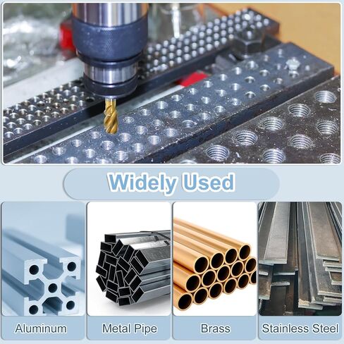 uxcell 4pcs Spiral Flute Thread Taps, 1/2-13 UNC H2 Screw Threading Tap, Titanium Coated 6542 High Speed Steel Machine Tapping Tools for Machinist Repair in Saudi Arabia