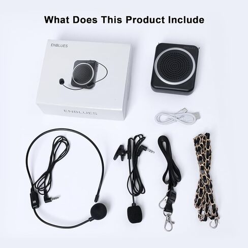 Voice Amplifier for Teachers with Wired Handheld Microphone and Headset Microphone, 2800mAh Mini Pa System Bluetooth Personal Portable Speaker for Classroom, Meeting and Yoga, Black in Saudi Arabia