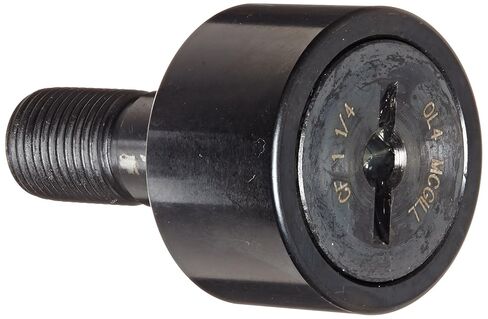 McGill CF1 1/4 Cam Follow، مسمار قياسي، غير مختوم/مشقوق، بوصة، فولاذ، قطر الأسطوانة 1-1/4 بوصة، عرض الأسطوانة 3/4 بوصة، طول المسمار 1-1/4 بوصة، حجم الخيط 1/2 بوصة، الطول الإجمالي 2-1/32 بوصة، قطر المسمار 0.500 بوصة in Kuwait