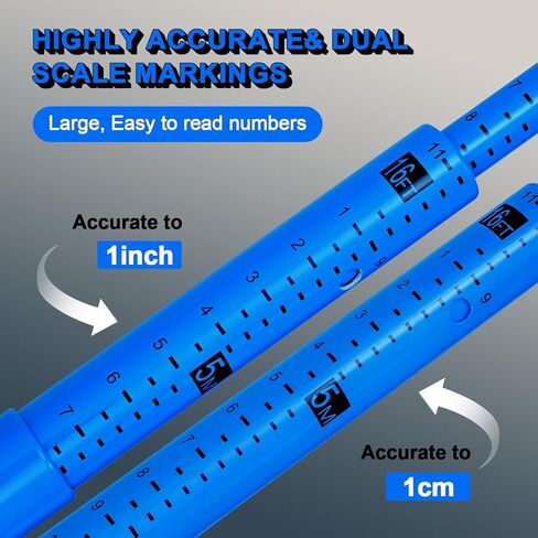 20FT Load Height Measuring Stick with Carrying Bag, Retractable Height Stick for Trucks, Truck Height Measuring Stick with Adjustable Pole, Accurately for Trucks, Car Haulers(Dark Blue) in Kuwait