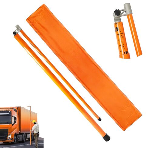 عصا قياس ارتفاع الحمولة، عصا ارتفاع الشاحنة المصنوعة من الألياف الزجاجية القوية بطول 20 قدمًا مع عمود قابل للتعديل، عصا قياس ارتفاع الشاحنة مع حقيبة حمل، عصا الارتفاع للشاحنات وناقلات السيارات in Kuwait