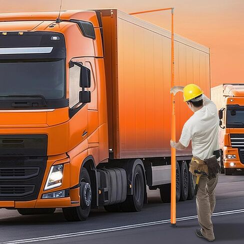 عصا قياس ارتفاع الحمولة، عصا ارتفاع الشاحنة المصنوعة من الألياف الزجاجية القوية بطول 20 قدمًا مع عمود قابل للتعديل، عصا قياس ارتفاع الشاحنة مع حقيبة حمل، عصا الارتفاع للشاحنات وناقلات السيارات in Kuwait