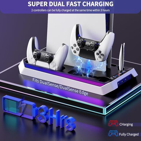 الجلد المضاد للانزلاق لوحدة تحكم PS5 ، والملحقات متوافقة مع وحدة تحكم PS5 ، وغطاء الغطاء السيليكون غير المنقوش مع فجوات قبضة الإبهام ، وملصق اللمسة اللمس وملصقات الغلاف 2 حزمة in Kuwait