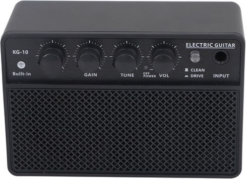 Mini Guitar Amp, Rechargeable 10W Electric Guitar Amplifier with Dual Channels for Practice Anywhere in Saudi Arabia