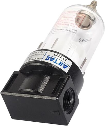 AF2000 1/4 air processor oil-water separator copper filter air pump filter pneumatic component air compressor(AF w (BT6-02x2),1 Sets) in Saudi Arabia
