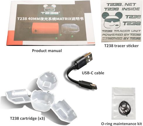 T238-Matrix Airsoft Tracer Unit 40mm Grenade Reusable Aluminum Shell Powered by Green Gas in Kuwait