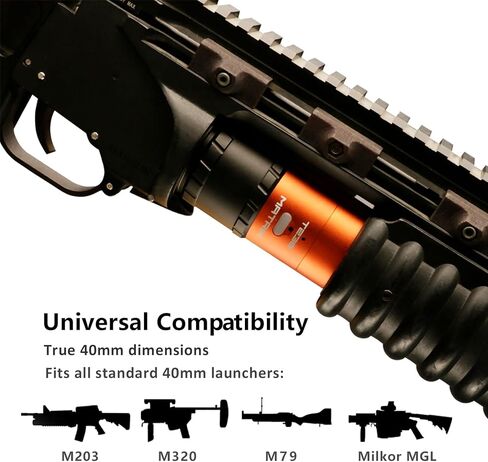T238-Matrix Airsoft Tracer Unit 40mm Grenade Reusable Aluminum Shell Powered by Green Gas in Kuwait