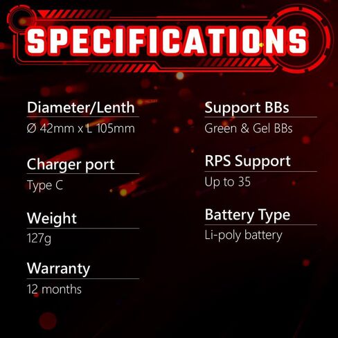 وحدة تتبع Airsoft من ACETECH Quark C تتوهج في الظلام، تأثير إضاءة LED أخضر/جيل BB لتصميم Shotty in Kuwait