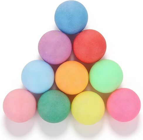 40 قطعة من كرات لعب بلاستيكية متعددة الألوان مقاس 40 مم، كرات تنس الطاولة، كرات بينج بونج الترفيهية، مشاريع DIY، ديكورات العطلات، أدوات تعليمية، ليست لحفر الكرات in Kuwait