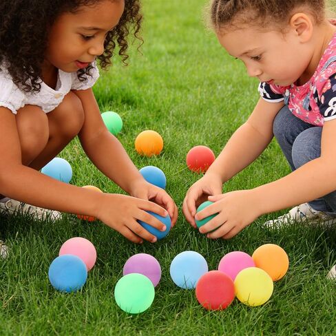 40 قطعة من كرات لعب بلاستيكية متعددة الألوان مقاس 40 مم، كرات تنس الطاولة، كرات بينج بونج الترفيهية، مشاريع DIY، ديكورات العطلات، أدوات تعليمية، ليست لحفر الكرات in Kuwait