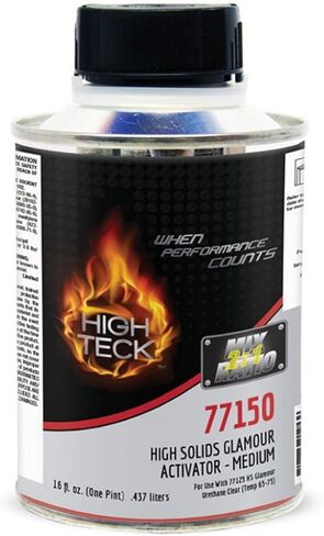 High Teck Products 77150-8 Medium Activator, 1 pt, Liquid, Use with: 77125 High Solids Glamour Clear in Kuwait