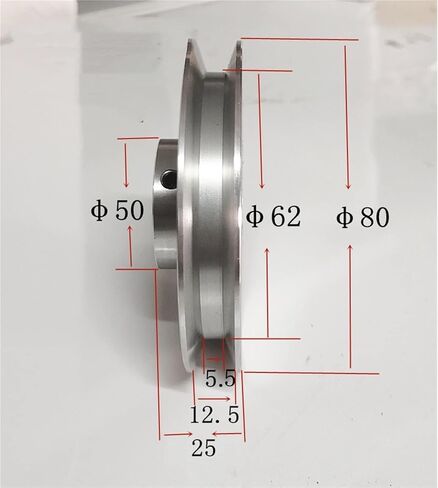 Pulleys Motor Belt Drive Wheel Pulley, Single Groove, Type(40x10mm) in Saudi Arabia