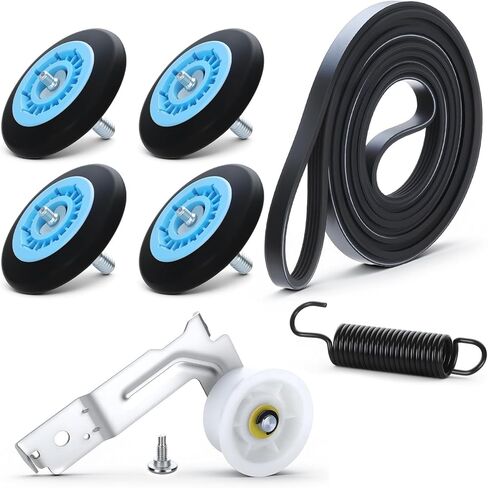 DV45H7000EW Belt 92"l, Pulley 6"lx4"w, Rollers 3-1/4" Diameter, Blue, Black in Saudi Arabia