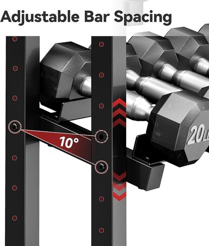 3-Tier Heavy-Duty Dumbbell and Plate Rack 1200LB Capacity, Adjustable Weight Storage Stand for Dumbbells, Kettlebells, Barbells & Weight Plates, Compact Multifunctional Organizer for Home Gym in Kuwait